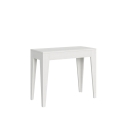 Laajennettava minimalistinen konsolipöytä 10 hengelle 90x42-198 Isotta Small Malli