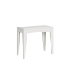 Laajennettava minimalistinen konsolipöytä 10 hengelle 90x42-198 Isotta Small Malli