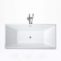 Vapaasti seisova kylpyallas, suorakulmainen ja klassinen design Eubea Tarjous