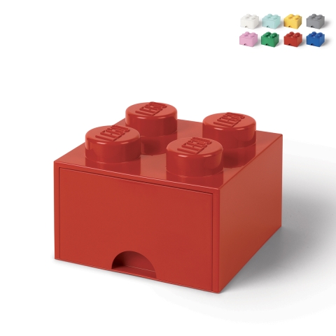 Säilytyslaatikko tiilestä LEGO Brick Drawer 4 bottoncini Tarjous