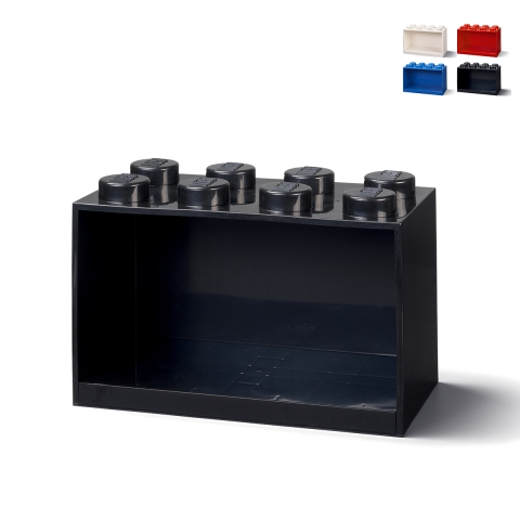 Pinottava tiilimuotoinen astia LEGO Brick Shelf 8 bottoncini Tarjous