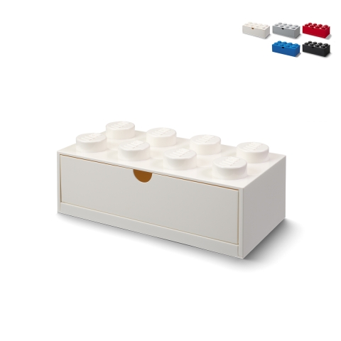 Tiiliseinäinen säilytyslaatikko, jossa laatikko LEGO Desk Drawer 8 bottoncini Tarjous