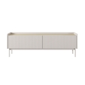 Moderni matala TV-taso, 2 kääntöovea, beige, 153x50x38 Bitter Myynti