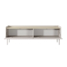 Moderni matala TV-taso, 2 kääntöovea, beige, 153x50x38 Bitter Tarjous