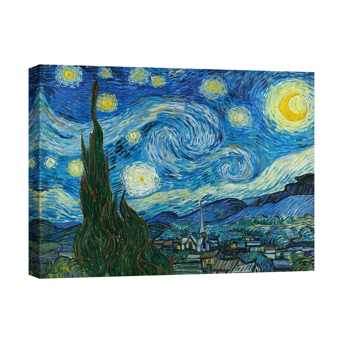 Impressionistinen kangastaulu Tähtikirkas yö Vincent van Gogh Tarjous Impressionistinen kangastaulu Tähtikirkas yö Vincent van Gogh Tarjous