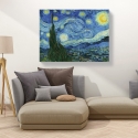 Impressionistinen kangastaulu Tähtikirkas yö Vincent van Gogh Alennusmyynnit