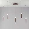 LED-kattovalaisin 5 riippuvalaisimella, moderni muotoilu Candle Tarjous