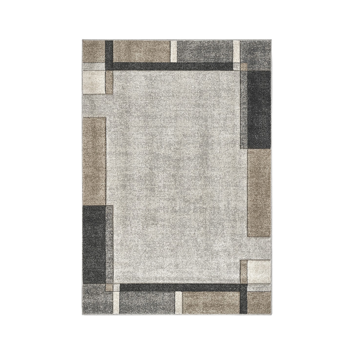 Harmaa ja beige moderni geometrinen matto Funny Tarjous
