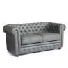 Keinonahkainen sohva, kahdenistuttava Capitonné ChesterFIELD Design 