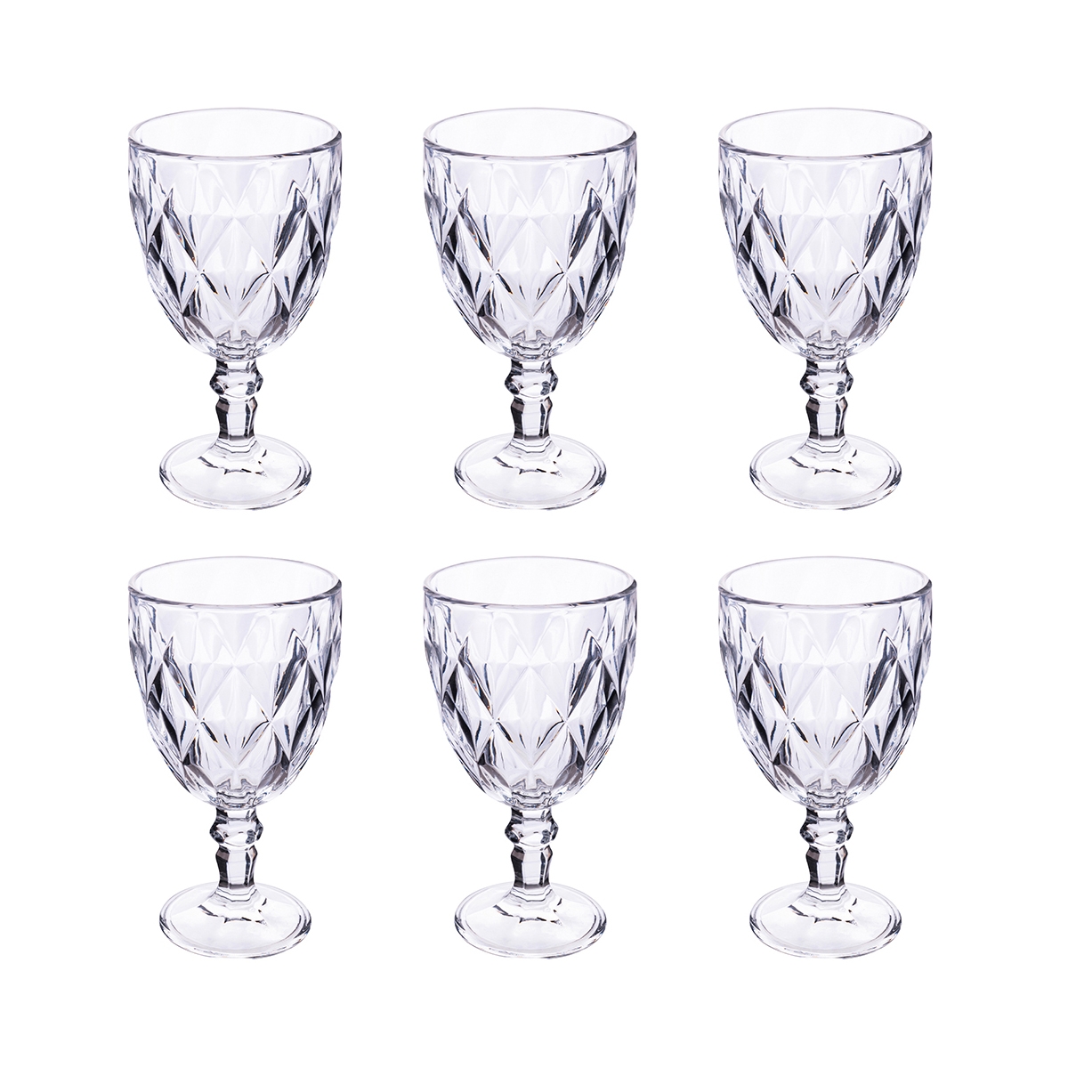 Setti 6 kirkasta lasia 340 ml Elizabeth Tarjous