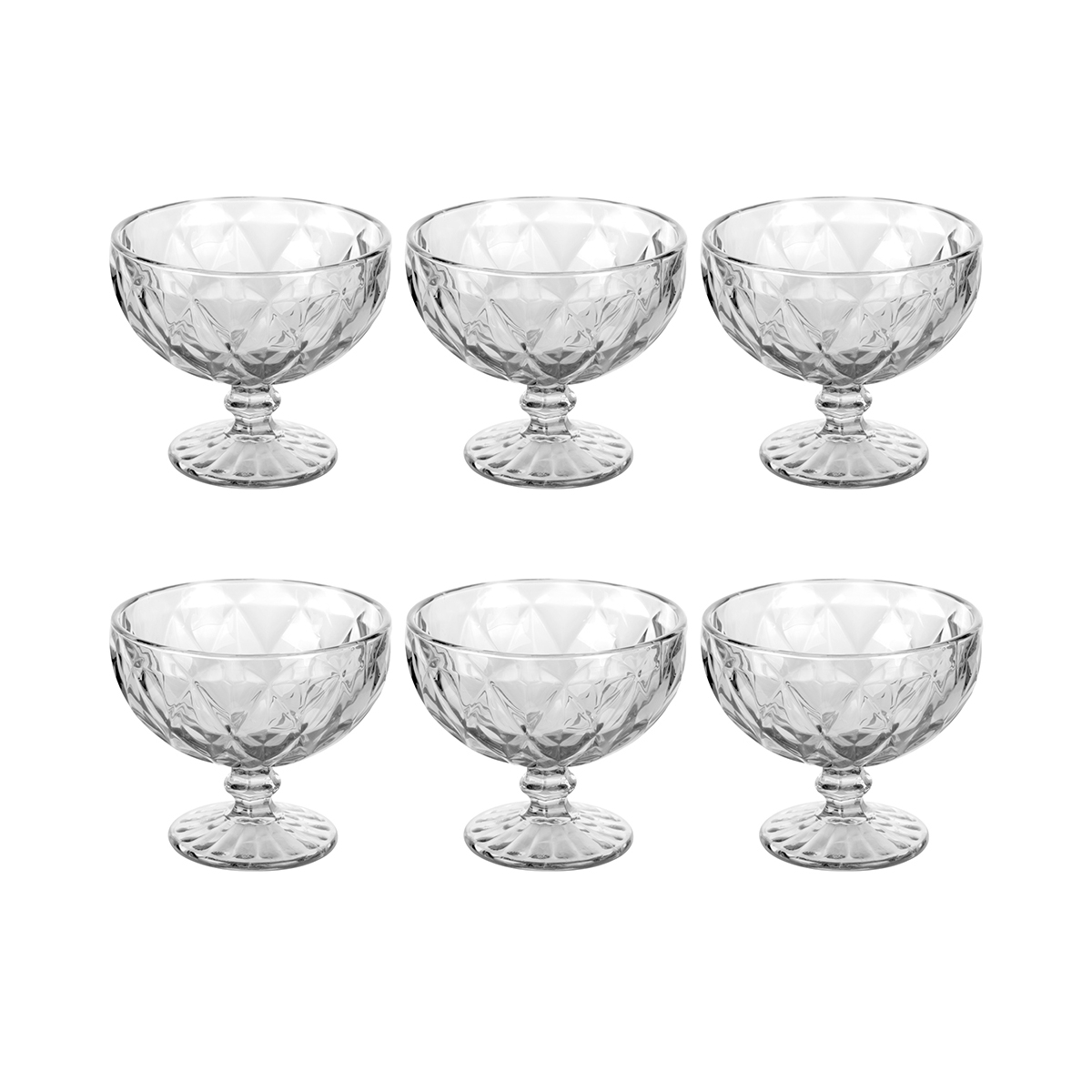 Setti 6 Elizabeth-jäätelökulhoa, 400 ml, läpinäkyvä lasi Tarjous Setti 6 Elizabeth-jäätelökulhoa, 400 ml, läpinäkyvä lasi Tarjous
