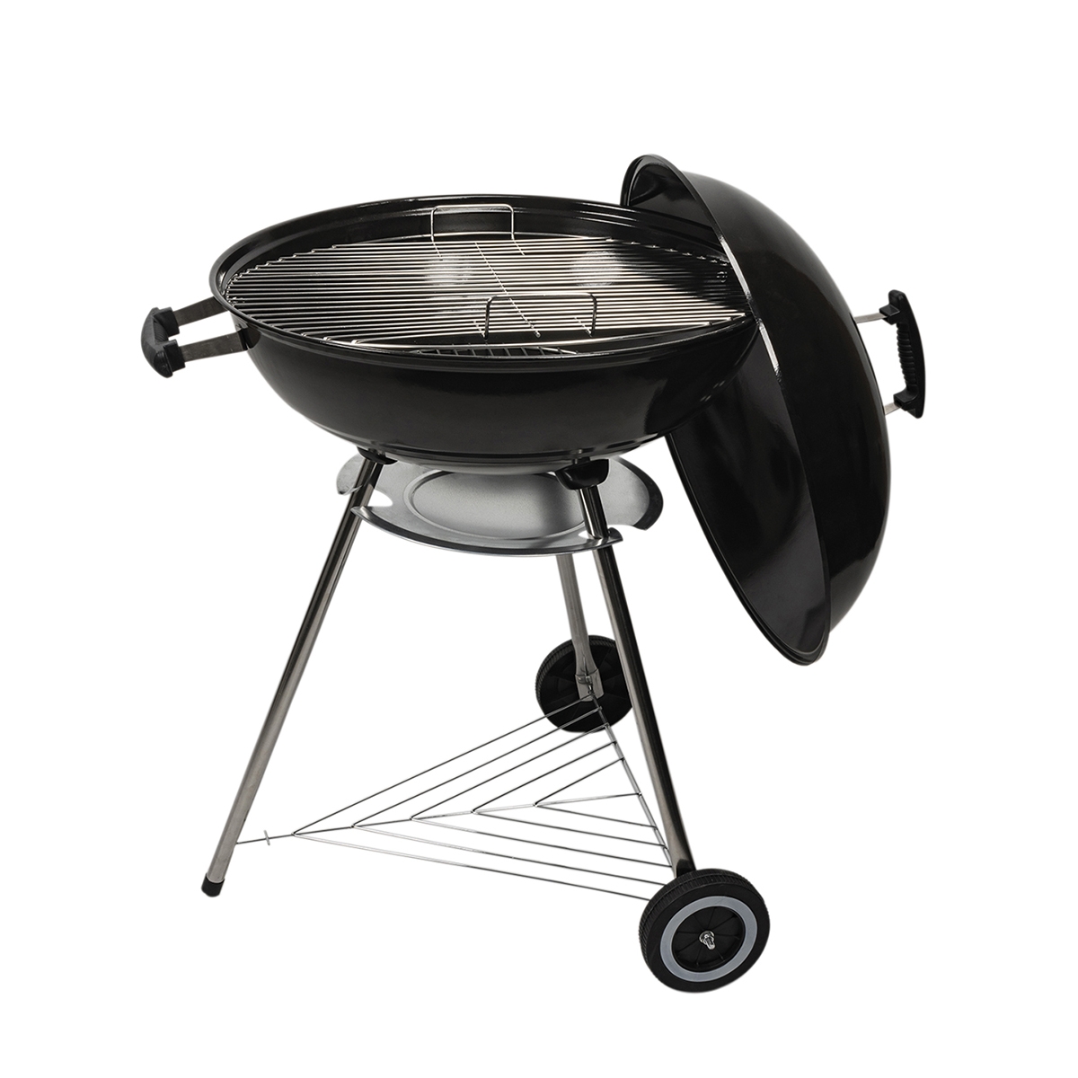 Pyöreä hiiligrilli 55 cm kannella ja pyörillä Ardena Tarjous Pyöreä hiiligrilli 55 cm kannella ja pyörillä Ardena Tarjous