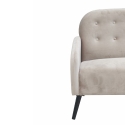 Zelto 2-istuttava sohva vintage-samettiefekti kangasta, taupe Alennukset
