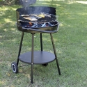 Pipra pyöreä hiiligrilli, säädettävä Ø 48 cm ritilä, pyörillä varustettu Myynti
