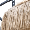 Sivuvartinen 3m puutarhavarjo raffia-efektillä Kiso Plus Myynti