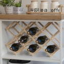 Vintor Pinopuinen kokoontaitettava pulloteline 53x17x38 Myynti