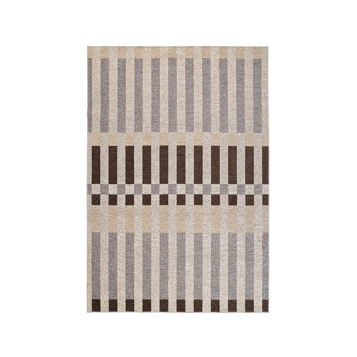 Ulkosisustusmatto, polyesteriä, harmaa/ruskea/beige, Hada Myynti