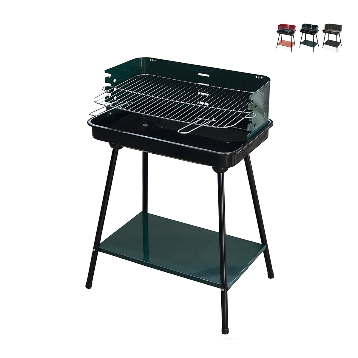 Hiiligrilli säädettävällä ritilällä 58x38xh82cm Grilza Tarjous