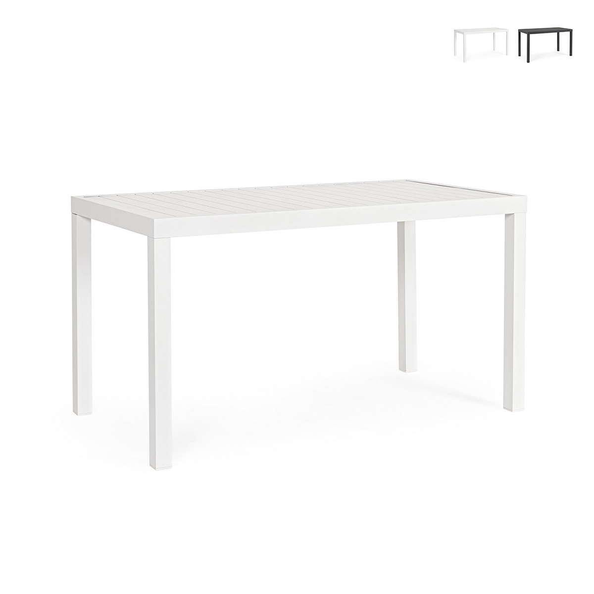 Bizzotto Hilde moderni ja suorakulmainen ulkopöytä 130x68 cm alumiinista Tarjous
