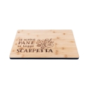 Puinen leikkuulauta 39x28cm - "Si scrive pane, si legge scarpetta" Tarjous