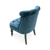 Vesta vintage-tyylinen olohuoneen nojatuoli samettiefektillä ja 2 pyörällä 