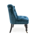 Vesta vintage-tyylinen olohuoneen nojatuoli samettiefektillä ja 2 pyörällä Myynti