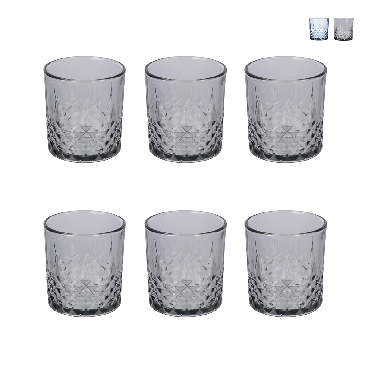Setti, 6 Edinburgh-lasia, 340 ml, koristeltu pinta Tarjous Setti, 6 Edinburgh-lasia, 340 ml, koristeltu pinta Tarjous