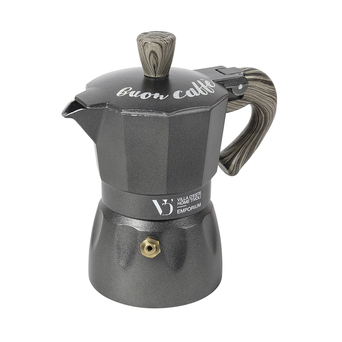 6 kupin mokkakeitin puisella kahvalla Buon Caffè Tarjous