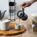 2 kupin alumiinista kahvinkeitin, puujäljitelmäkahva Buon Caffè Myynti