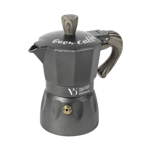 Moka classica kahvinkeitin 1 kupille, puukahvalla Buon Caffè Tarjous
