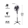 Lattiatuuletin, ristikkopohja 3 nopeutta 45 W 133 cm ArticFresh Alennusmyynnit