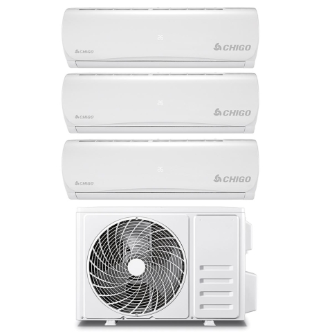 Moniosainen ilmastointilaite 2x9000 + 12000 BTU, WiFi ja Inverter Aero Tarjous