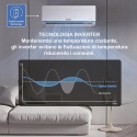 Ilmastointilaite 24000 BTU invertteri ja lämpöpumppu WiFi Aero Malli