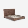 Chesterfield parisänky 160x190 cm keinonahkaa Chur Myynti