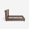 Chesterfield parisänky 160x190 cm keinonahkaa Chur Alennusmyynnit