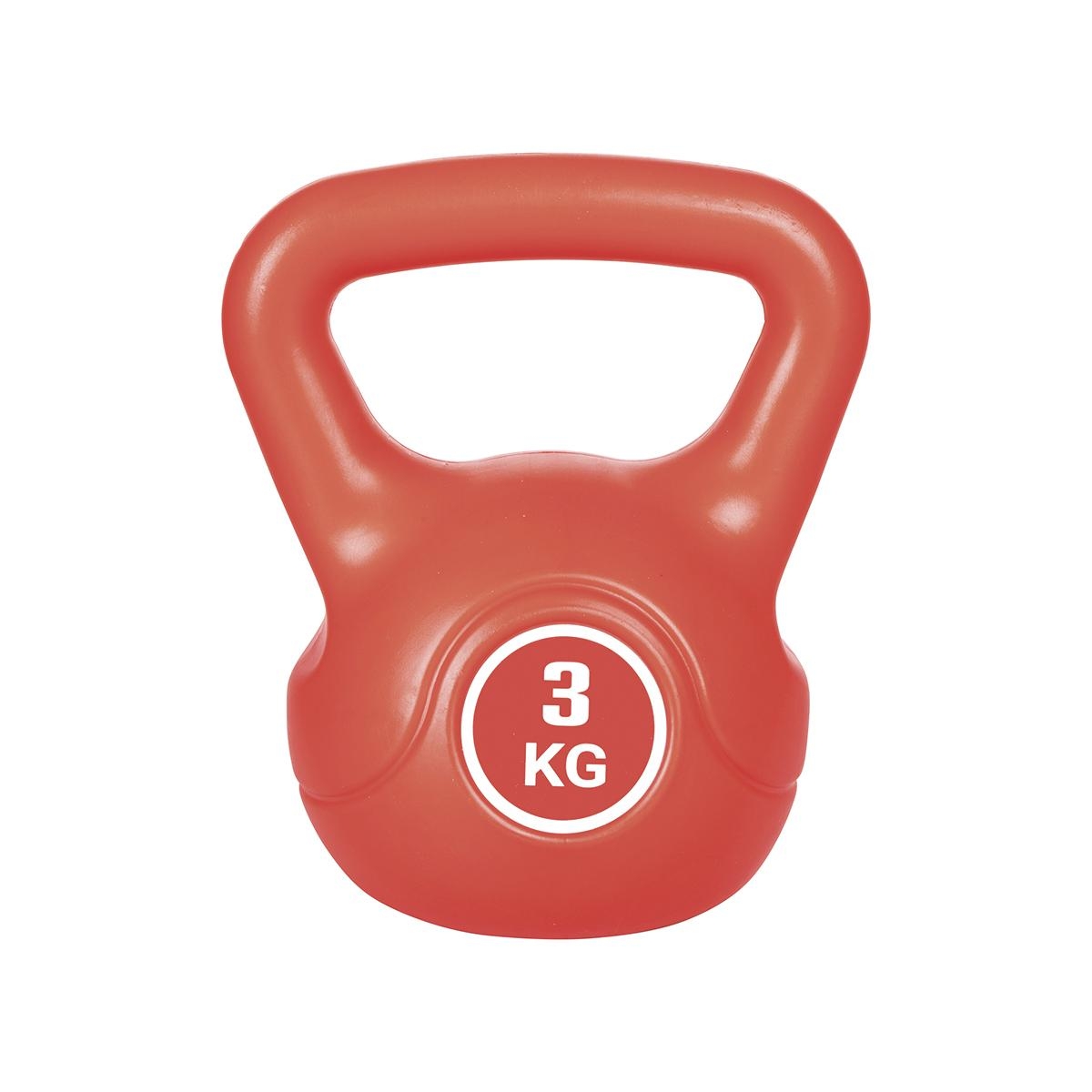 Kettlebell 3 kg liukumaton lihasvoimaharjoituksiin Makro Tarjous
