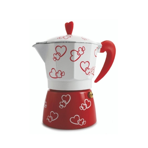 Moka perinteinen kahvipannu, 2 kupille, alumiinia, Cuore Tarjous