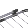 Parveke- ja sisäkuivausteline 2 koukkua 8 narua 106x55 cm Felora Alennukset