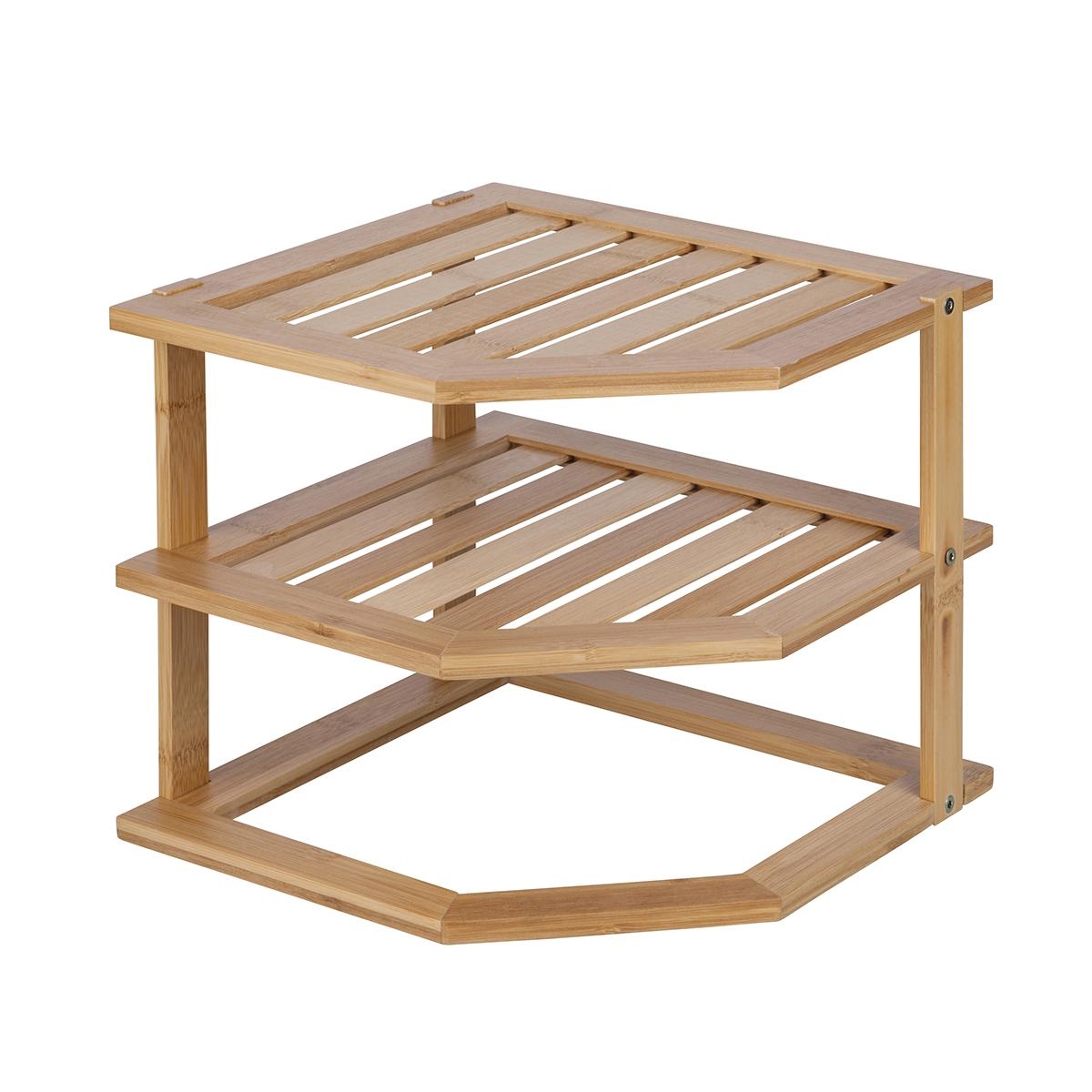 Keittiön kulmahylly, 3 puuhyllyä, 25x25x23 cm, Tolvak Tarjous Keittiön kulmahylly, 3 puuhyllyä, 25x25x23 cm, Tolvak Tarjous