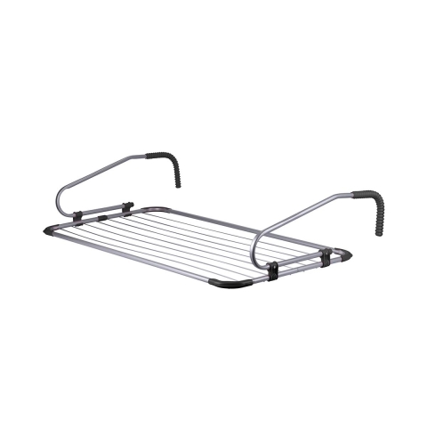 Parveke- ja sisäkuivausteline 2 koukkua 8 narua 106x55 cm Felora Tarjous