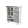 Shabby chic -tyylinen puinen lipasto, 5 vetolaatikkoa, 3 ovea Decapé Tarjous