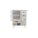 Shabby chic -tyylinen puinen lipasto, 5 vetolaatikkoa, 3 ovea Decapé Myynti