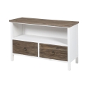 Terosk puinen shabby chic TV-taso, 2 laatikkoa Tarjous