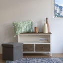 Terosk puinen shabby chic TV-taso, 2 laatikkoa Myynti
