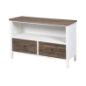 Terosk puinen shabby chic TV-taso, 2 laatikkoa Tarjous
