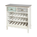 Puinen viinikaappi 21 pullolle, shabby chic - Cortez Tarjous