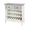 Puinen viinikaappi 21 pullolle, shabby chic - Cortez Tarjous