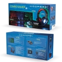 Combo Gamer 5-in-1: näppäimistö, kuulokkeet, hiiri, hiirimatto ja sovitin Milao Hinta