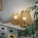 Riippuvalaisin anfora rottinkiefekti h34cm Lumezi Myynti