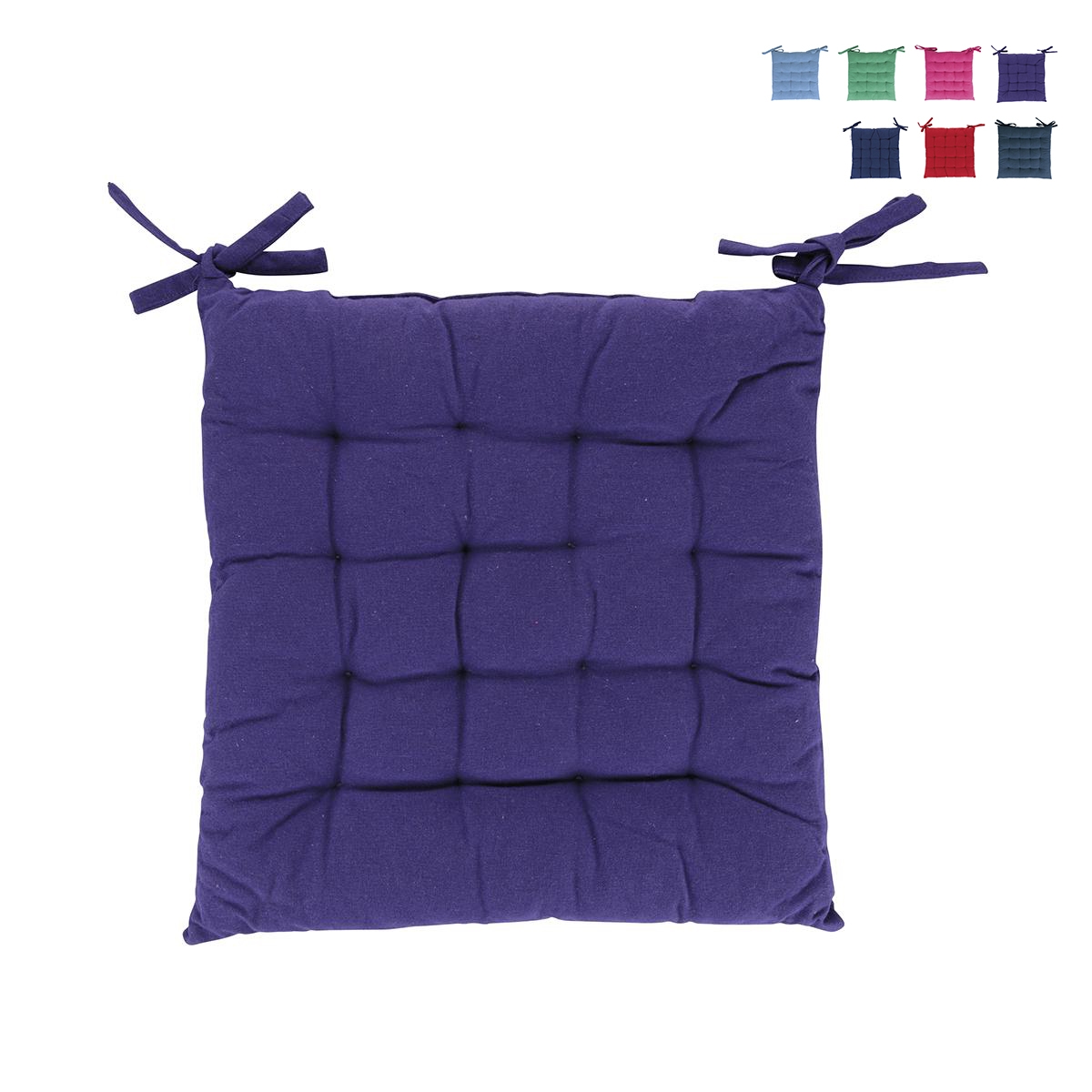 Setti 5 Lomake-keittiötuolin tyynyä 40x40cm, kiinnitysnaruilla Varasto Setti 5 Lomake-keittiötuolin tyynyä 40x40cm, kiinnitysnaruilla Varasto